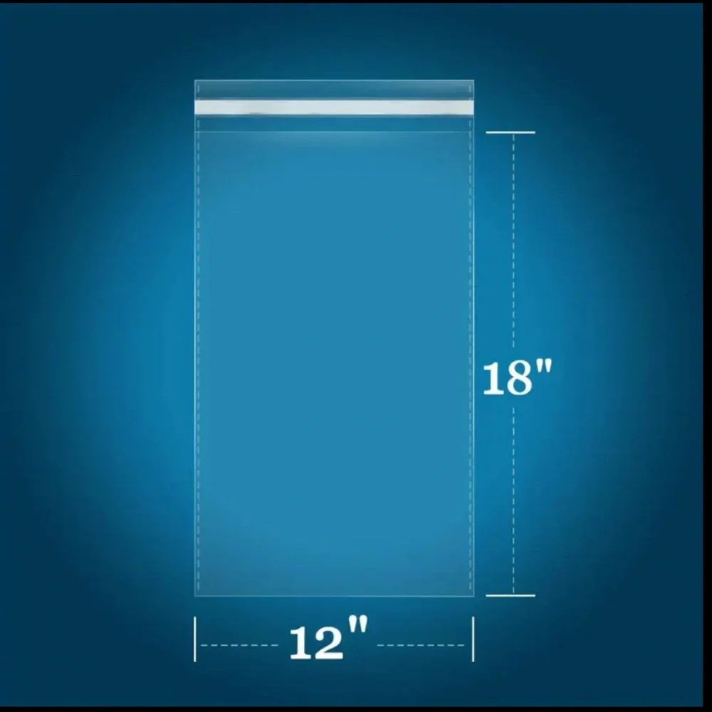 20 XL Cellophane Self Adhesive Bags